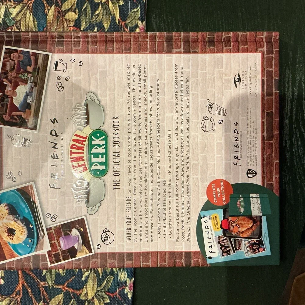 Friends: The Official Central Perk Cookbook by Kara Mickelson Hardcover Book
